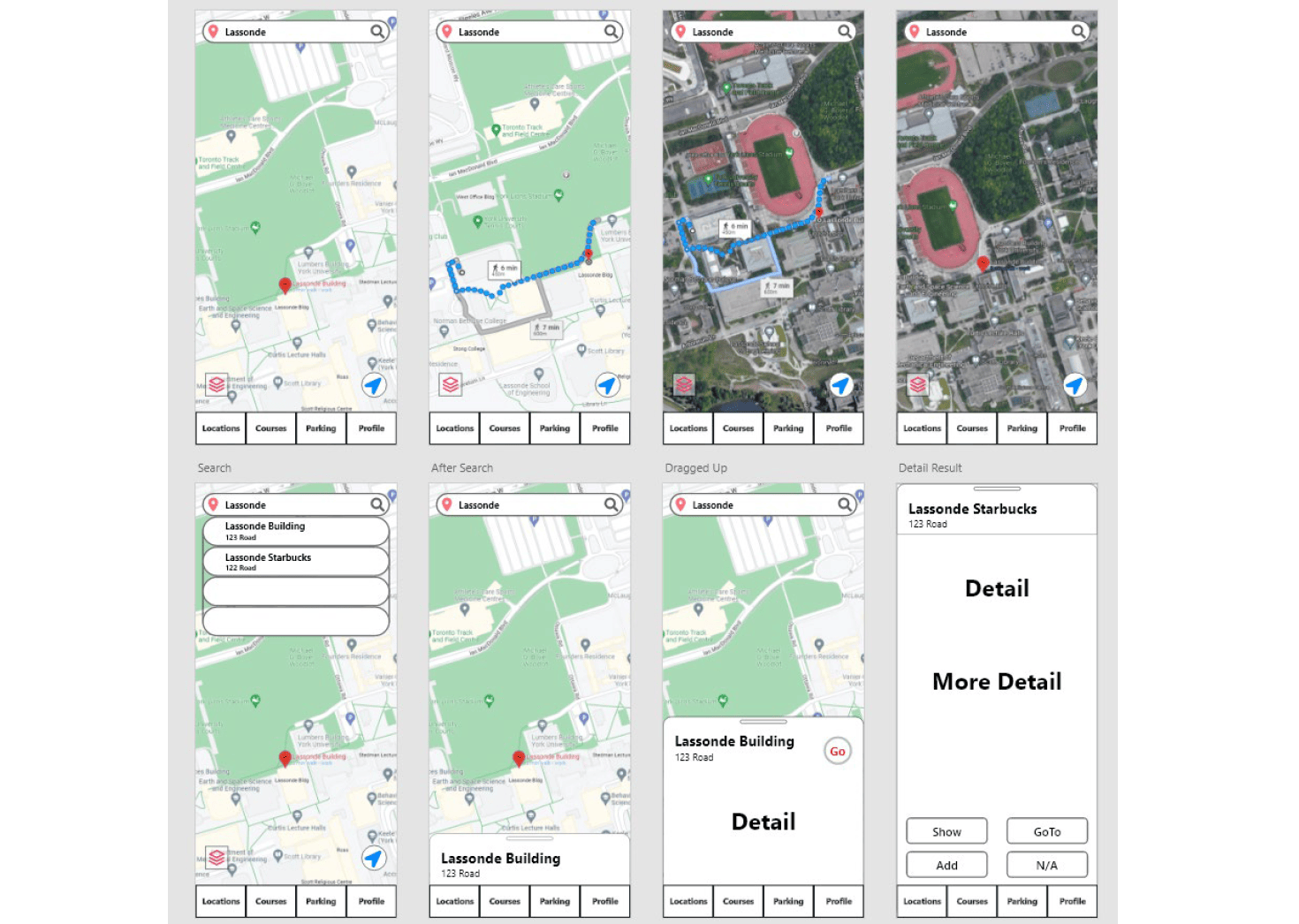 Campus Map App Design